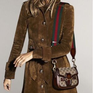 Gucci Small GG Canvas Lady Web Shoulder Bag